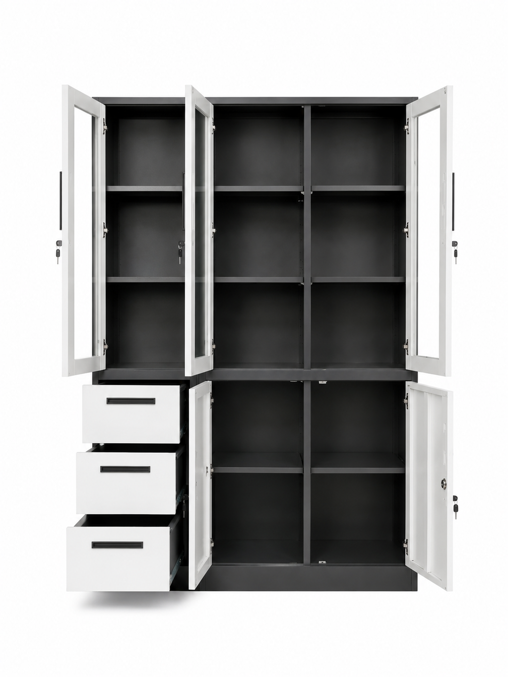 Armoire Métallique Vitrée Pro 3 Portes