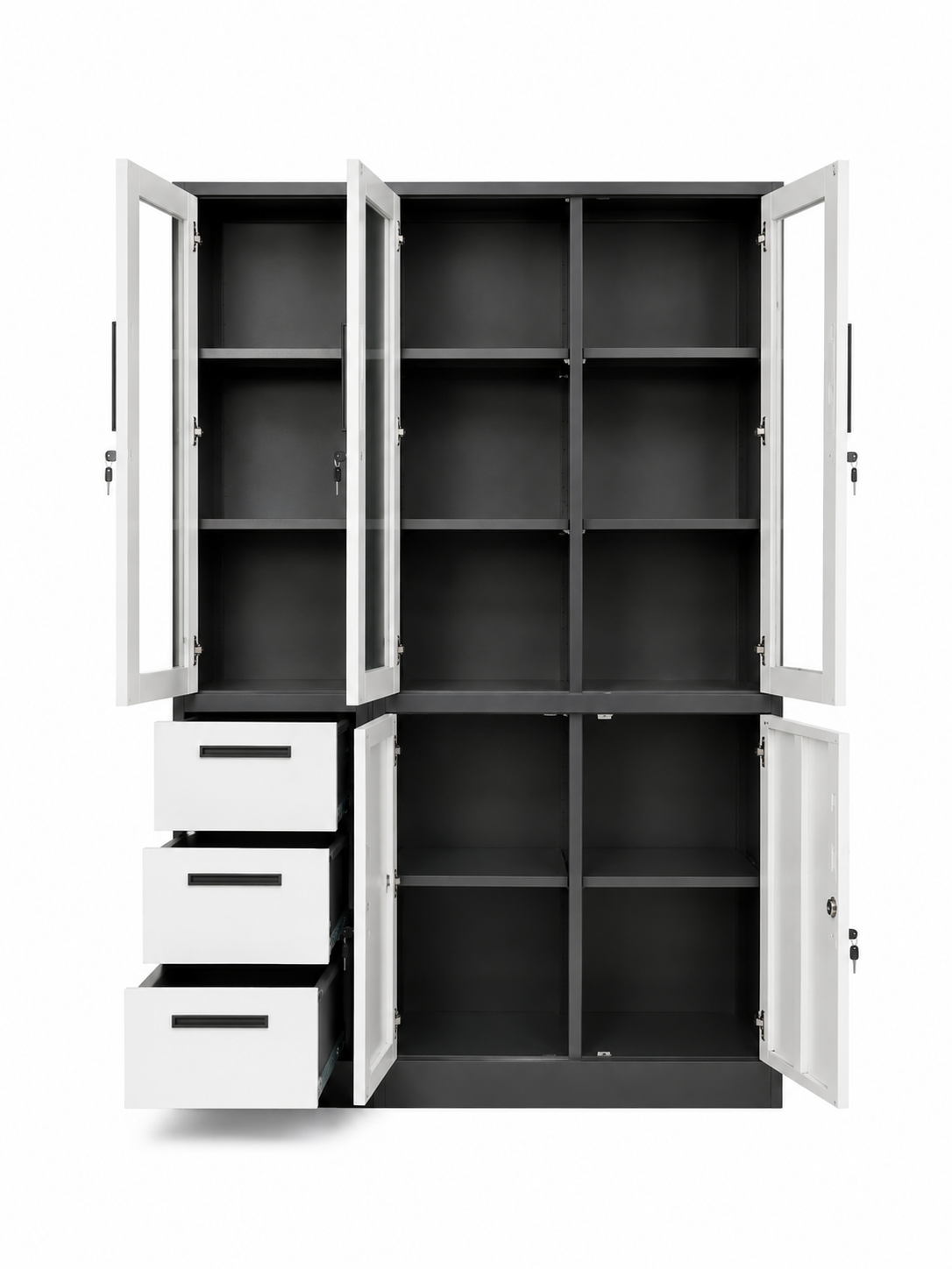 Armoire Métallique Vitrée Pro 3 Portes