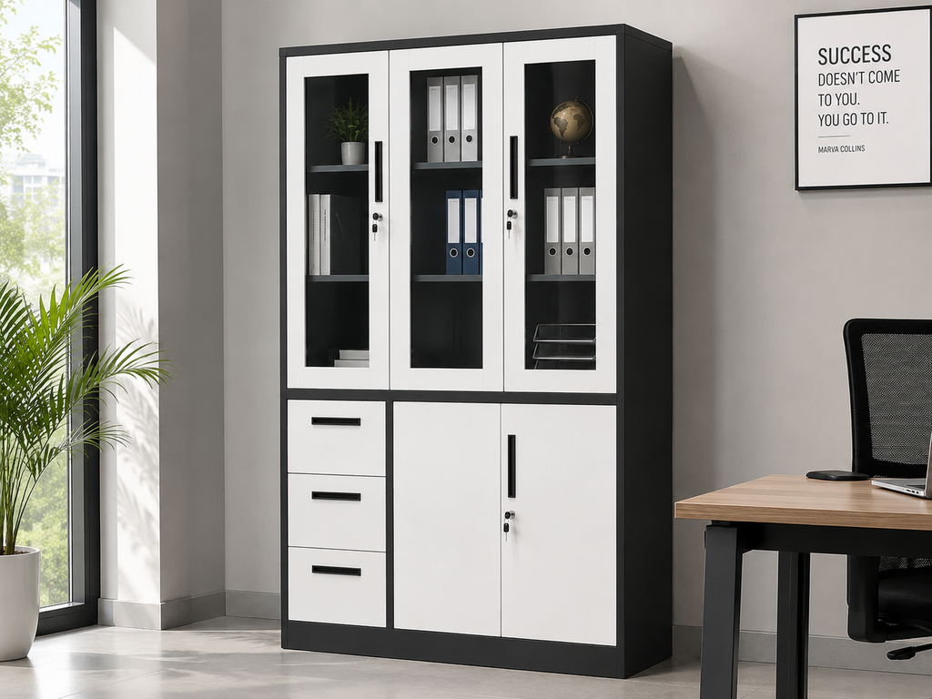 Armoire Métallique Vitrée Pro 3 Portes